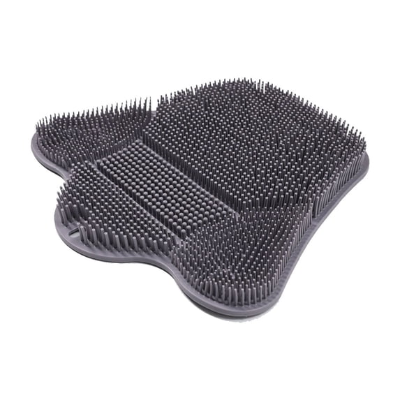 JilgTeok 1 Packs Exfoliating Back Scrubber Silica Gel Body Brush for Shower with Long Handle Deep Cleansing & Massage Reusable Bath Towel for Dead Skin Removal Back Wash