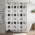 thumbnail image 1 of JilgTeok 1 Packs Heavyweight Plastic Shower Curtain Waterproof Mildew Resistant Bathroom Decor with Reinforced Hooks for Home Hotel Gym RV Use Durable Wet Dry Separation Liner, 1 of 6