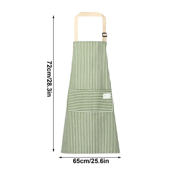 JilgTeok 1 Packs Household Kitchen Apron for Women & Men Cotton Linen Smock with Pockets for Cooking, Cleaning, Painting, BBQ Sleeveless Work Clothes