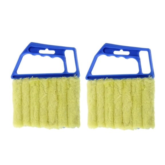 JilgTeok 1 Packs Mini Blind Cleaner Brush Tool for Venetian Vertical Window Blinds Handheld Duster Washable Cotton Bristles ABS Handle Household Cleaning Accessories