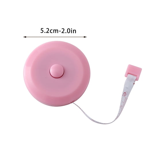 JilgTeok 1 Packs Portable Mini Tape Measure for Body Measurements - Waist Chest Legs Ruler Soft Retractable Sewing Tailor Cloth Student Meter Stick Small Convenient