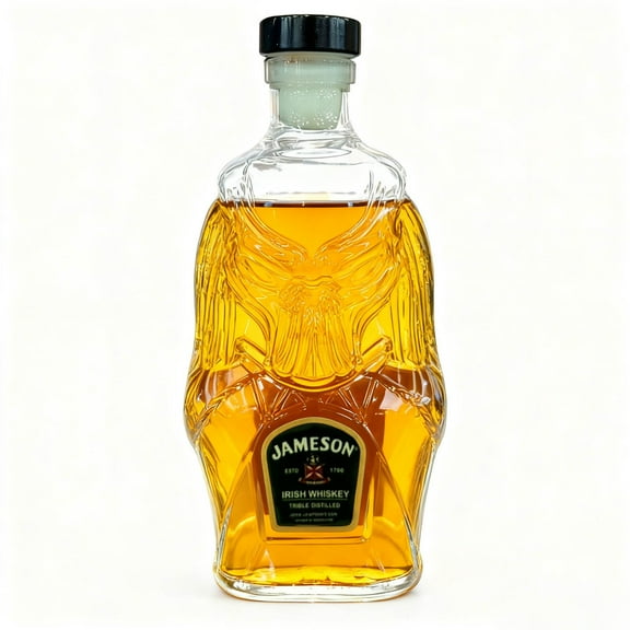 JilgTeok 1 Packs Premium Whiskey Decanter with Crystal Clear Glass and Elegant Stopper for Home Bar Display Gift for Whiskey Lovers Large Capacity Liquor Dispenser for Entertaining and Collecting