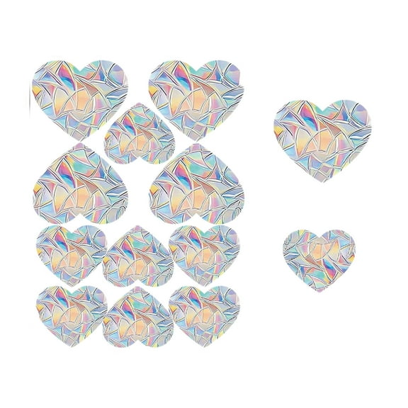 JilgTeok 1 Packs Rainbow Window Clings Stickers for Birds Anti Collision Decals to Prevent Birds from Hitting Glass Windows and Doors