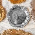 thumbnail image 1 of JilgTeok 1 Packs Retro Trinket Trays Rustic European Style Gold Metal Plates Exquisite Small Plates Jewelry Display Dish Dessert Plates Photo Props, 1 of 6