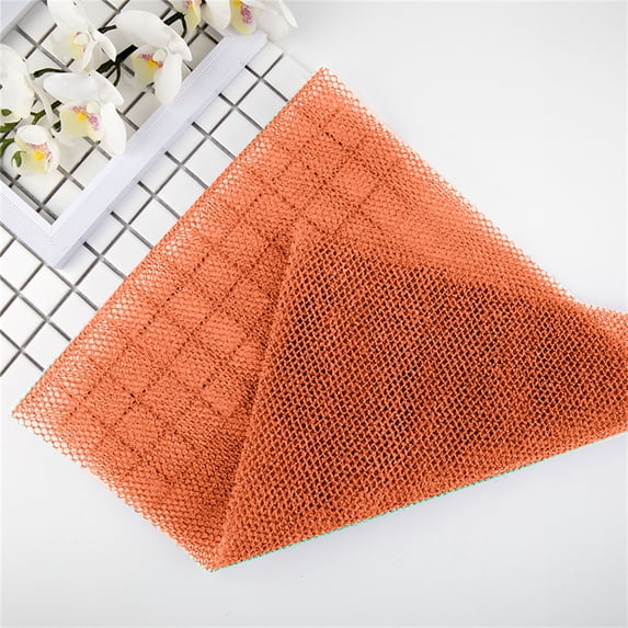 JilgTeok 1 Packs Shower Towel Body Scrubber Exfoliating Net Removes Dead Skin Cells and Provides Skin Friendly Sponge Loofah Body Scrub for Bathing Showering