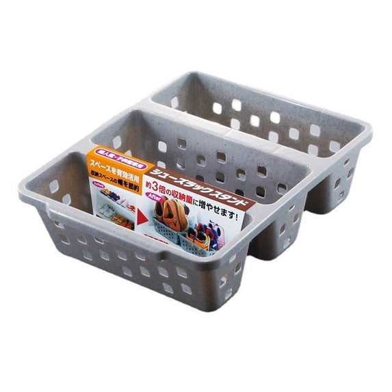 JilgTeok 1 Packs Storage Shoe Tray Shoe Shelves Plastic Shoes Rack Organizer Box for Entryway Dorm Home Shoe Storage Organizing