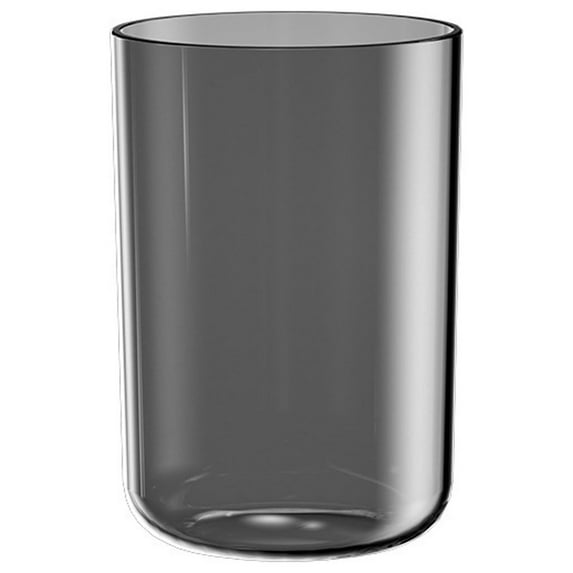 JilgTeok 1 Packs Toothbrush Holder Set - 290ml Transparent Bathroom Cup for Kids & Adults, Food Grade Plastic Toothware Storage with Glossy Rim, Home & Travel Use