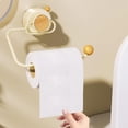 thumbnail image 1 of JilgTeok 1 Packs Vintage Toilet Paper Roll Rack Wall Mounted 180 Degree Rotation Easy Use Suction Cup Paper Towel Holder for Bathroom Kitchen Washroom, 1 of 8