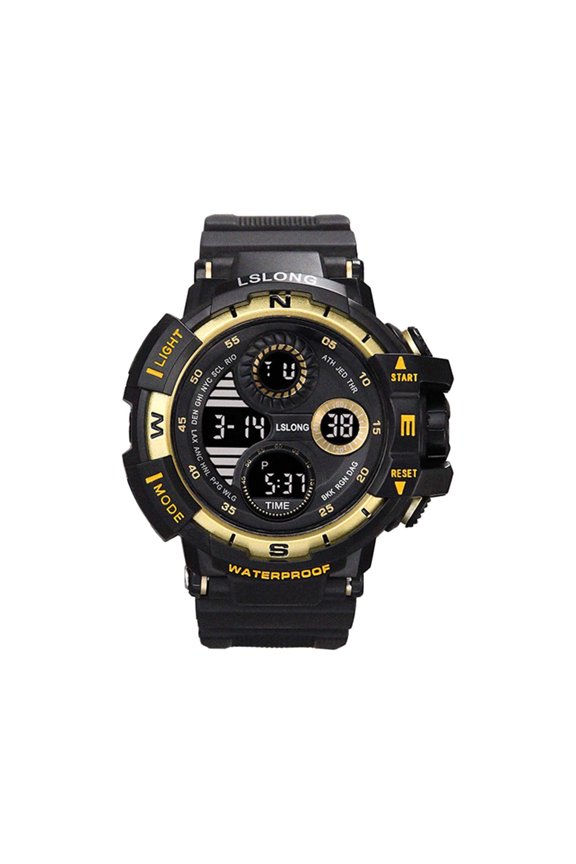 1 Packs Waterproof Digital Sports Watch with Alarm Stopwatch Timer for Swimming Diving Snorkeling Backlight Display Battery