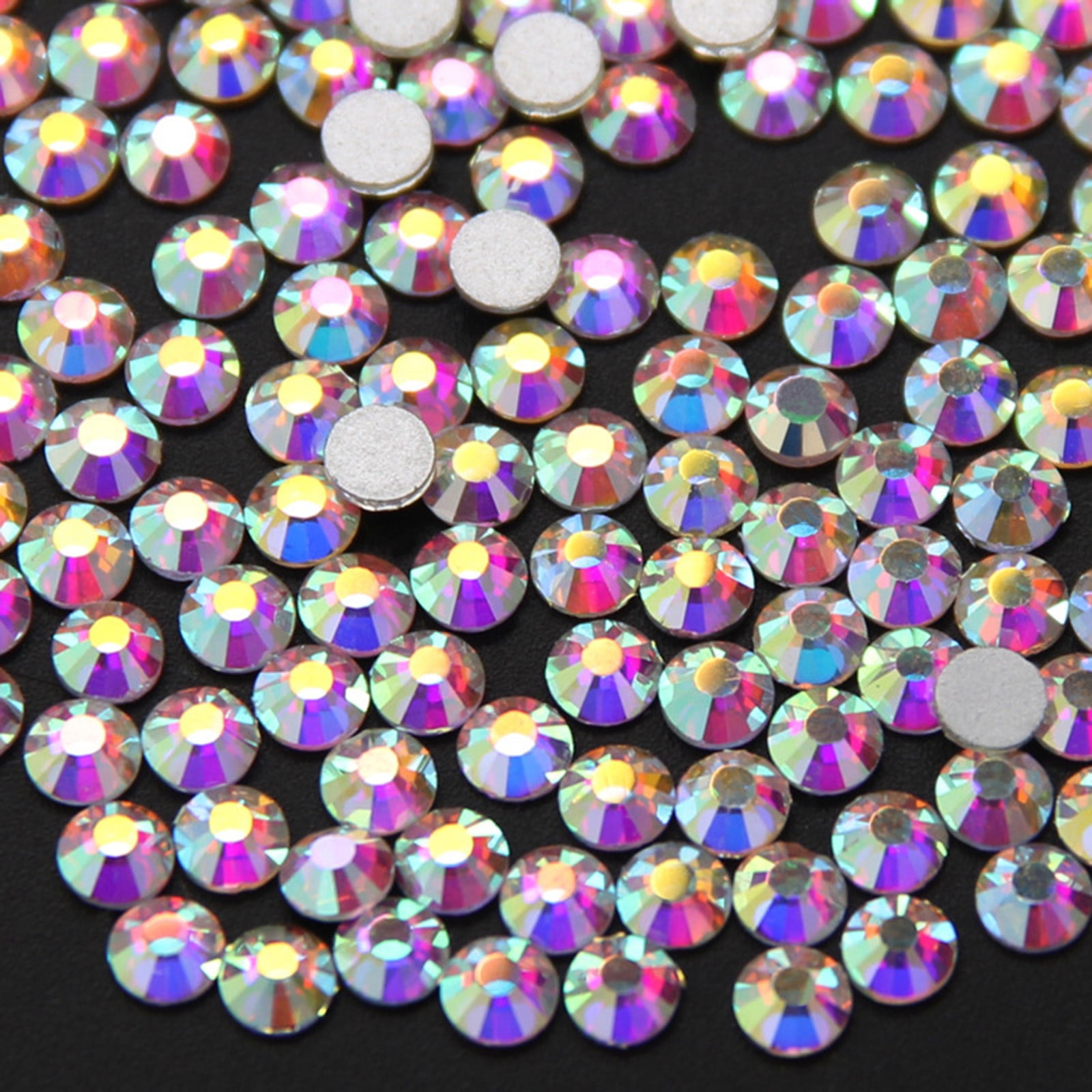 JilgTeok 1440Pcs Crystal Nail Art Rhinestones Flatback Glitter Diamond ...
