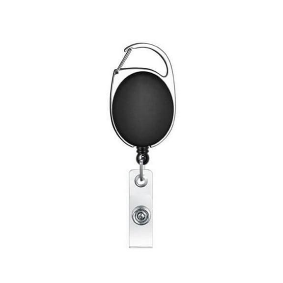 JilgTeok 2 Packs 5pcs Retractable ID Badge Reel with Belt Clip Key Card Holder Nylon Lanyard for Work Security Name Tag Vinyl Snap Strap