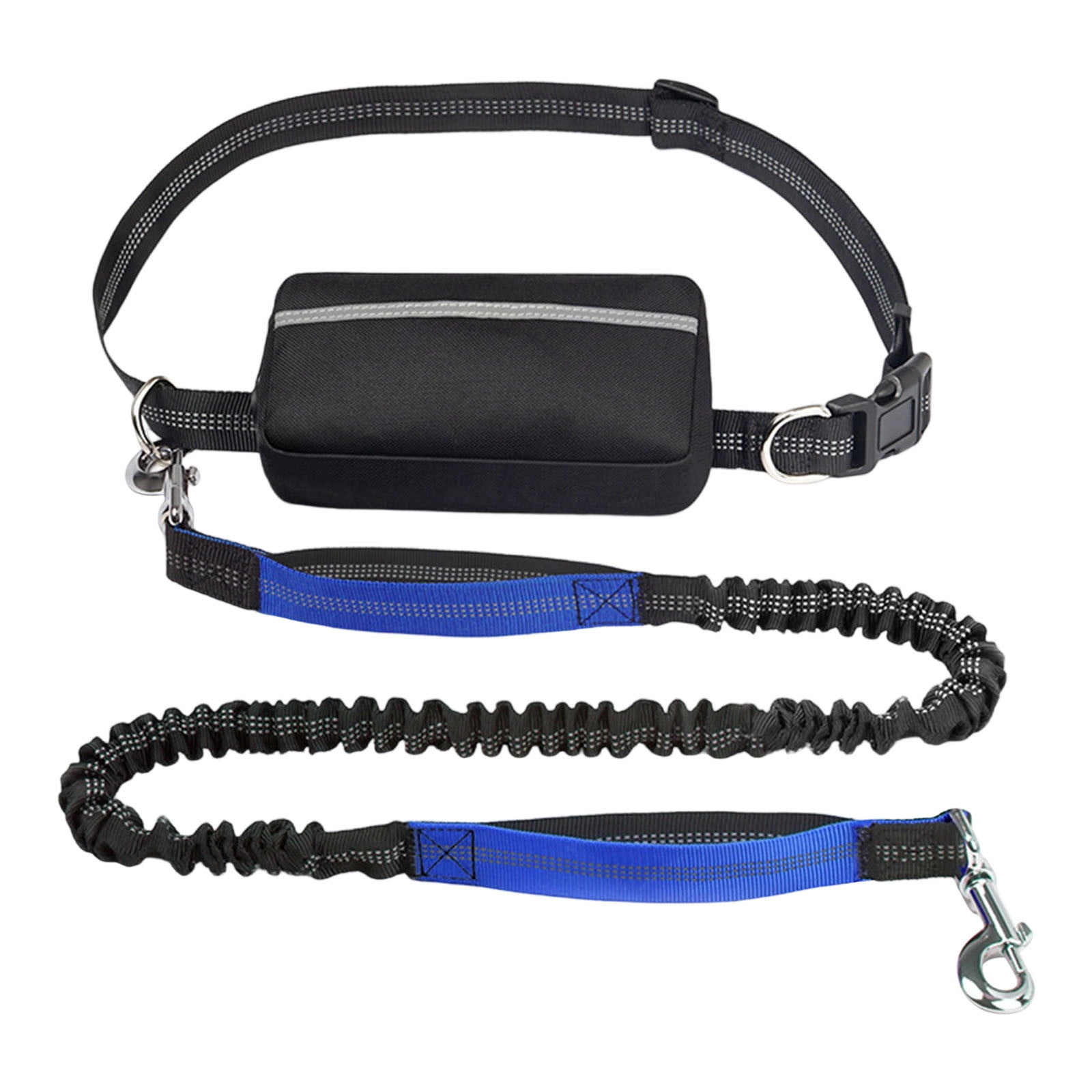 JilgTeok 2 Packs Hands Free Dog Leash with Zipper Pouch for Walking, Jogging and Running Your Dog Storage Bags for Dogs Owner