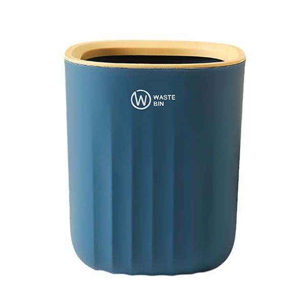 JilgTeok 2 Packs Mini Trash Can for Desk, Small Waste Bin for Home Office Kitchen Vanity, Plastic Desktop Garbage Bin, Green Gold, Compact & Stylish