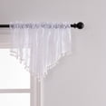 thumbnail image 1 of JilgTeok 2 Packs Sheer Valances Small Lace Drapes Curtains with Tassels Window Swags for Kitchen Living Room Decoration, 1 of 8