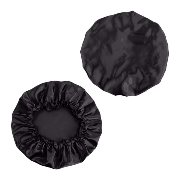 JilgTeok 2 Packs Thickened Shower Cap for Women and Men Large Size Waterproof Bath Hair Cover Reusable Elastic Kitchen Anti Fume Cap