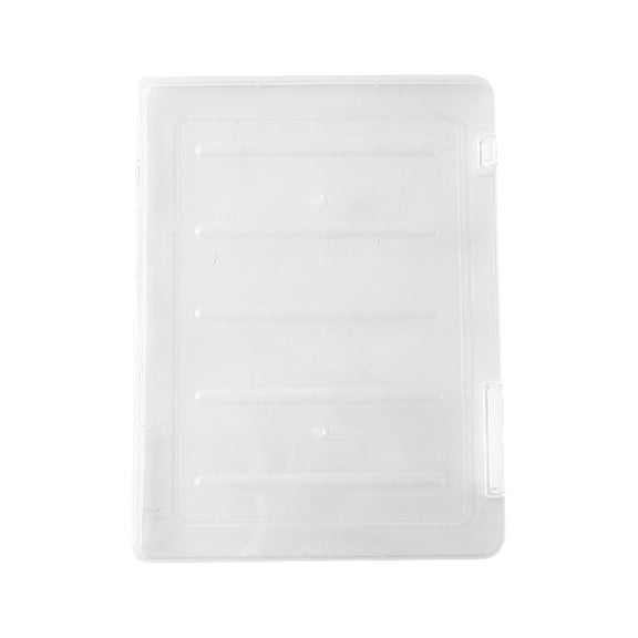 JilgTeok 2 Packs Transparent Storage Box Paper Holder Documents Magazines Organizer File Cases for Office School Supplies
