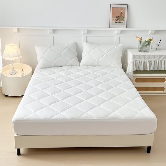JilgTeok 2 Packs Waterproof Bedspread Protector Sheet Mattress Protector Sweatproof Fitted Sheets for Bed Washable Mattress Protectors Home Bedding Supplies