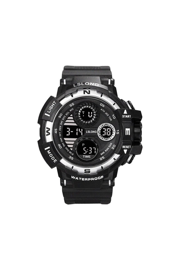 2 Packs Waterproof Digital Sports Watch with Alarm Stopwatch Timer for Swimming Diving Snorkeling Backlight Display Battery