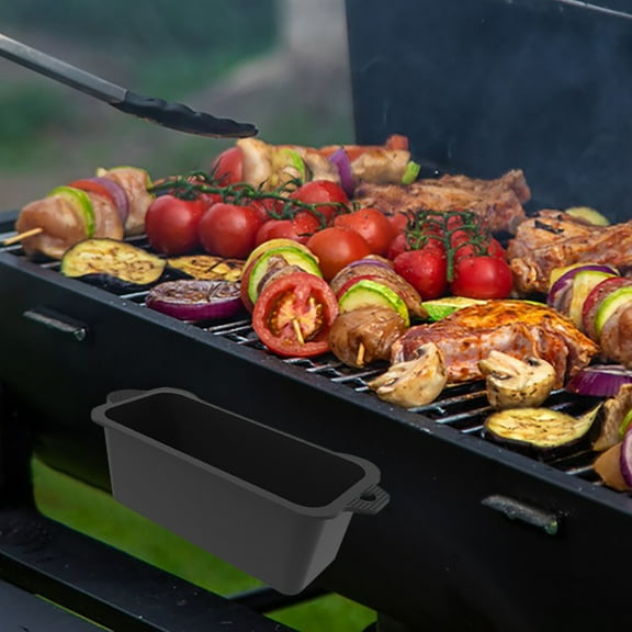 JilgTeok 2 Pcs Grill Tray Silicone Foil Drip Pans Grease Cup Liners for Blackstone Oven Removable Liner Easy Cleaning Reusable