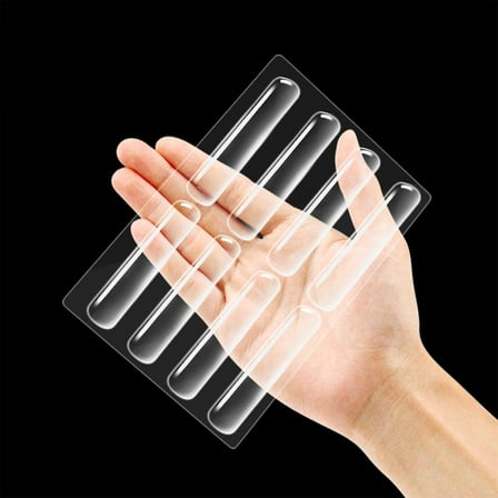 JilgTeok 3 Packs 10pcs Clear Silica Gel Bumpers for Sliding Doors Cabinets Drawers Soft Close Anti Slip Furniture Pads Adhesive Strips Noise Reduction Wall Protectors