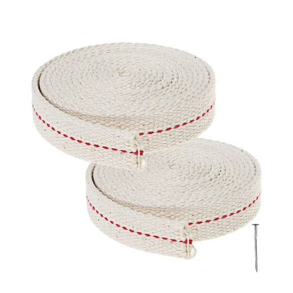 JilgTeok 3 Packs 2 Rolls of Wick for Oil Lamps White Replacement Wick for Oil Burners Oil Latern Paraffin Oil Wick