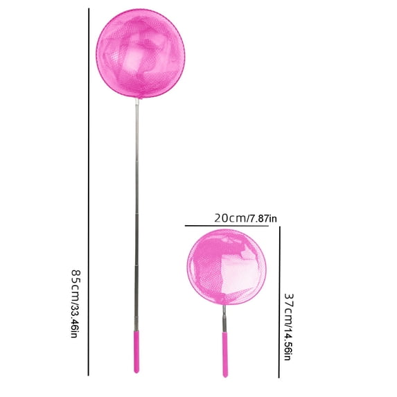 JilgTeok 3 Packs 2pcs Stainless Steel Telescopic Fishing Net for Kids Swimming Pool Beach Outdoor Play Bug Catching Net with Durable Retractable Handle
