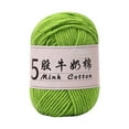 thumbnail image 1 of JilgTeok 3 Packs 5 Strands Milk Cotton Yarn for Crochet Knitting Soft DIY Baby Sweater Wool 50g 325m Acrylic Thread for Hats Scarves Amigurumi Crafts, 1 of 6
