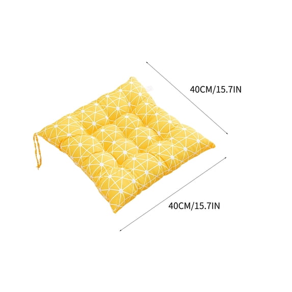 JilgTeok 3 Packs Chair Seat Cushion Soft Cozy Cushion Pad for Outdoor Garden Patio Chair Home Kitchen Dining Chair Office Sofa 40x40cm
