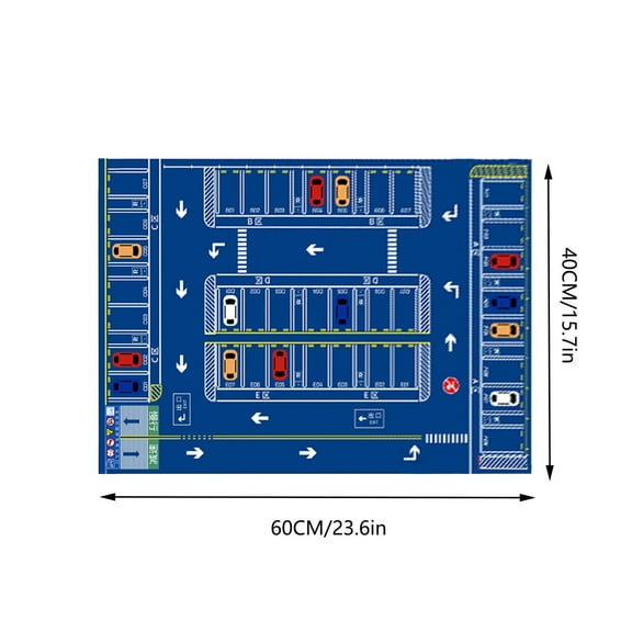 JilgTeok 3 Packs Children Carpet Playmat Rug Parking Lot Climbing Mat Game Road Mat for Early Childhood Kindergarten Educational Road Traffic Play Mat 40*60cm for Bedroom Play Room Game Safe Area