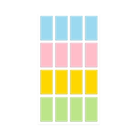 JilgTeok 3 Packs Colorful Waterproof Name Stickers 10Pcs Reusable Self Adhesive Labels for Home Office School Cute Handwritten Notes Multicolor Paper Tags
