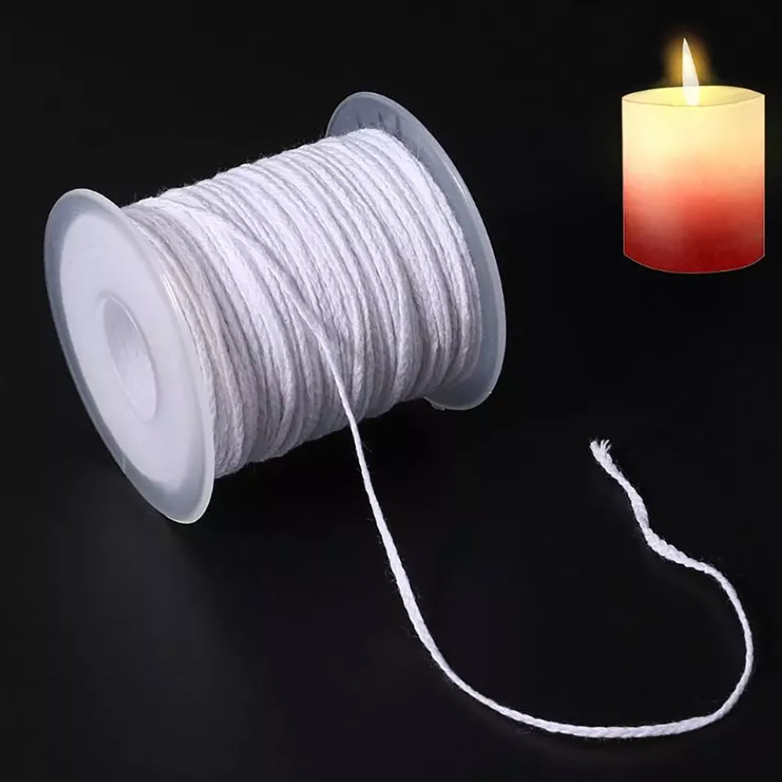 Candle Rope JilgTeok 3 Packs DIY Candle Wick Roll Cotton Rope Candle Core Candle ...