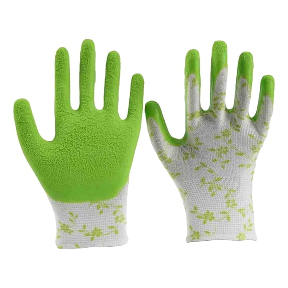 JilgTeok 3 Packs Durable Rubber Gardening Gloves for Men Women with TPE Palms Waterproof Breathable for Planting Flowers Outdoor Labor Protection