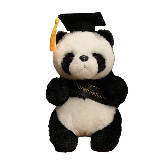 JilgTeok 3 Packs Graduation Panda Doll with Hat Doll 2025 Graduation Plush Keepsake Gift Adorable Celebration Souvenir Home Decoration 4.7inch