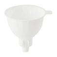 thumbnail image 1 of JilgTeok 3 Packs Kitchen Funnel for Liquids and Dry Ingredients Large Diameter Plastic Funnel for Oil Wine Lotion Filling Baking Cooking Storage Leak Proof Easy Clean, 1 of 8