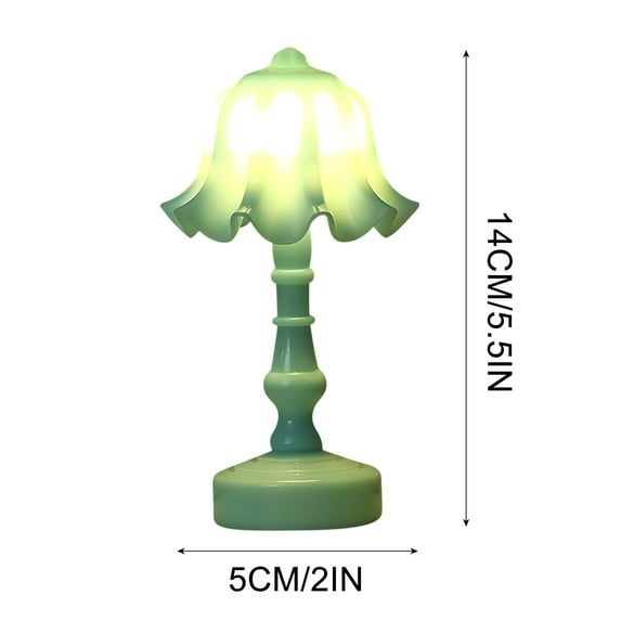 JilgTeok 3 Packs Mini LED Night Light for Bedroom USB Powered Small Table Lamp, Floral Decorative Desk Light for Kids Room, Nursery, Cafe