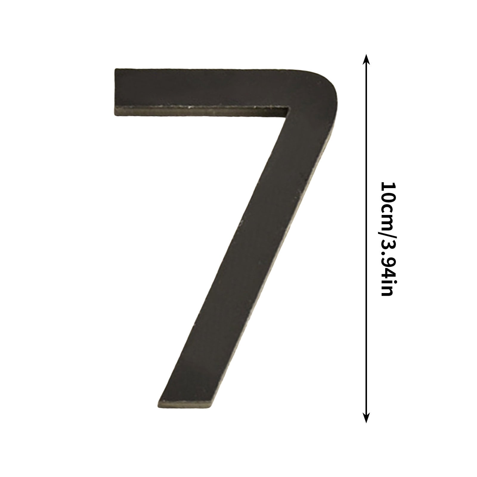 JilgTeok 4 Packs 10CM Acrylic Black Self-adhesive Number Plates Outside ...
