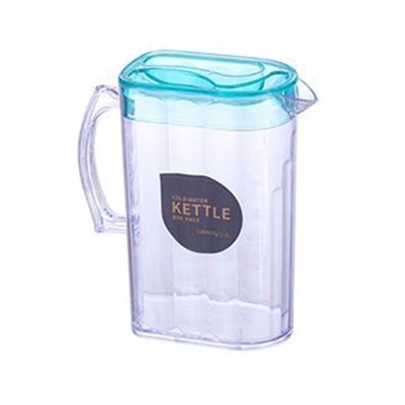 JilgTeok 4 Packs 2.2L Plastic Pitcher with Lid, BPA Free Cold Brew Iced Tea Lemonade Juice Water Container for Fridge, Kitchen, Party, Bar, Dishwasher Safe