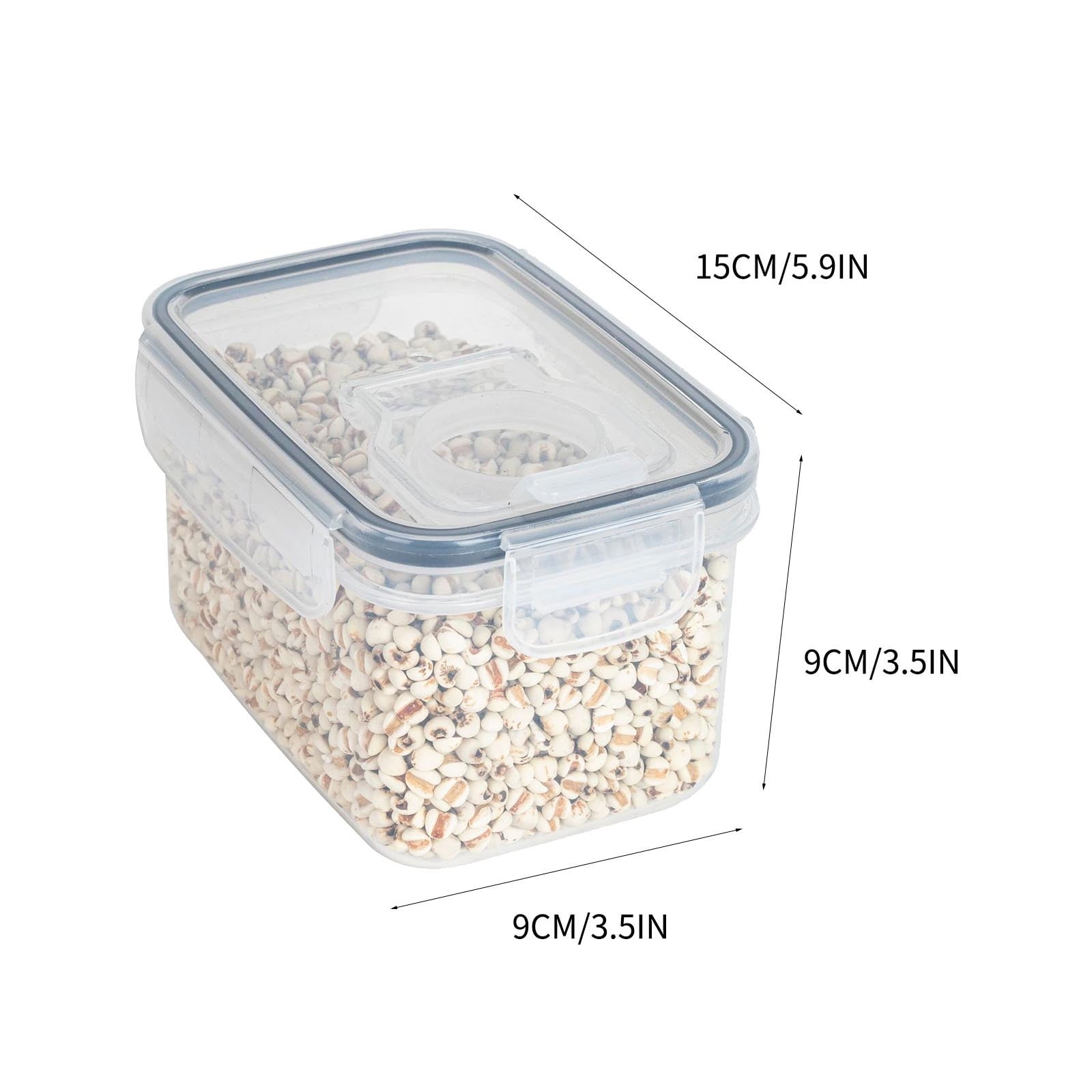 SUROQUE 4-Pack Airtight Food Storage Containers - 5.2L BPA-Free Pantry Organizers With Lids & Labels - View #14