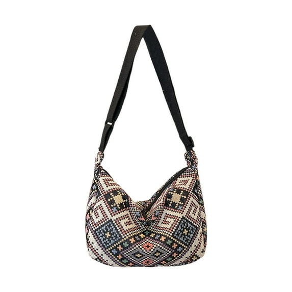 JilgTeok 4 Packs Boho Casual Shoulder Bag for Women Stylish Crossbody Messenger Purse with Adjustable Strap, Perfect for Work, Travel & Daily Use