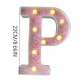thumbnail image 1 of JilgTeok 4 Packs Colorful Light Up Letters LED Letter Lights for Proposal Statement Birthday Party Wedding Home Bar Decoration Scene Decorative Light, 1 of 3