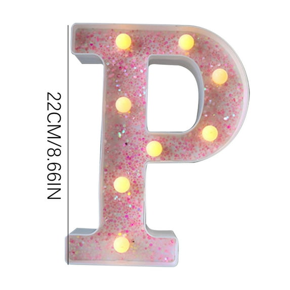 JilgTeok 4 Packs Colorful Light Up Letters LED Letter Lights for Proposal Statement Birthday Party Wedding Home Bar Decoration Scene Decorative Light