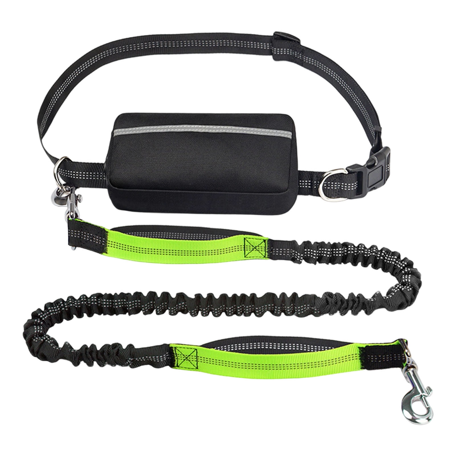 JilgTeok 4 Packs Hands Free Dog Leash with Zipper Pouch for Walking, Jogging and Running Your Dog Storage Bags for Dogs Owner