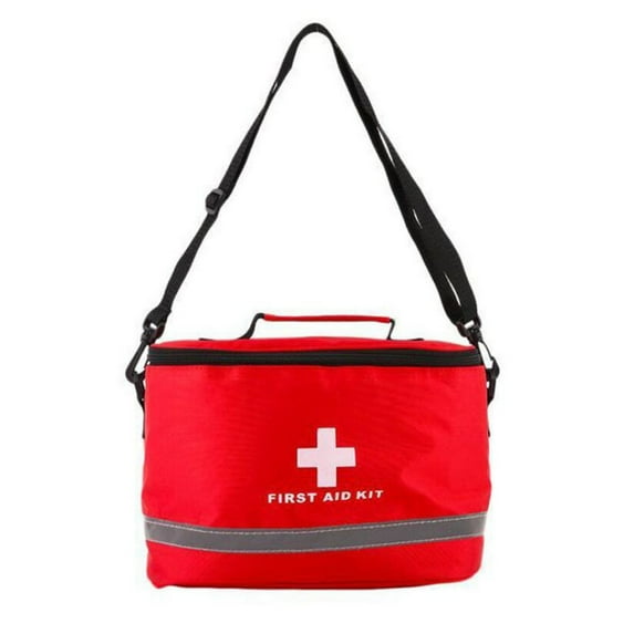 JilgTeok 4 Packs Portable First Aid Kit for Home, Car & Outdoor Emergency Medical Supplies Bag with Multiple Pockets, Durable Ripstop Fabric, Easy Carry Handle