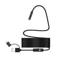 thumbnail image 1 of JilgTeok 5 Packs 3 in 1 Android Endoscope Camera 7mm HD Inspection Borescope with 6 LED Lights for Phone PC USB Waterproof Snake Camera for Plumbing Car Engine Repair, 1 of 6
