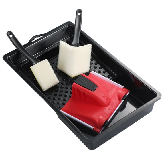 JilgTeok 5 Packs 4pcs Paint Edger Brush Set Triangular Brush Corner Painter Brush Set Paint Set for Wall Room Interior Paint Edger Tool for Walls