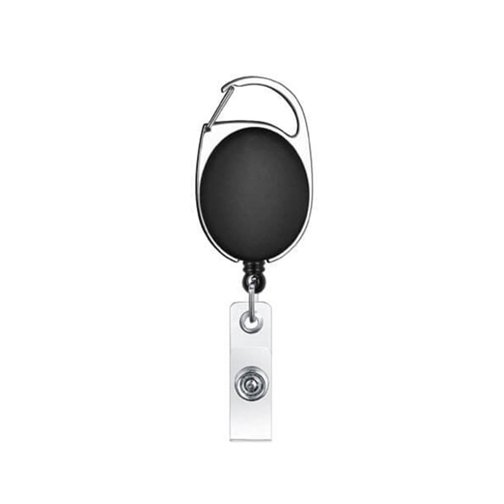 JilgTeok 5 Packs 5pcs Retractable ID Badge Reel with Belt Clip Key Card Holder Nylon Lanyard for Work Security Name Tag Vinyl Snap Strap
