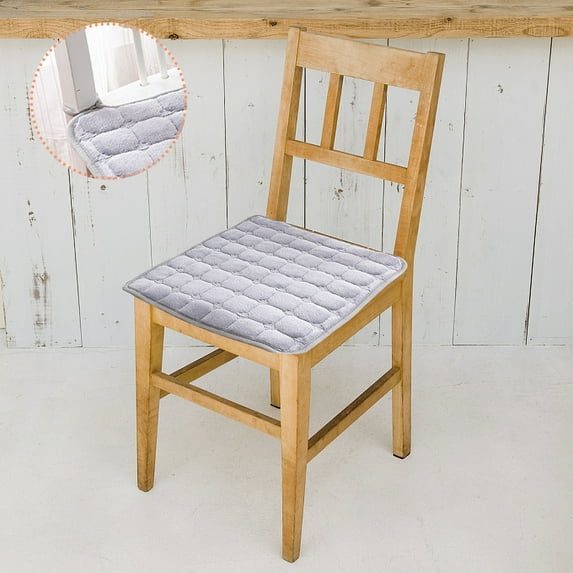 JilgTeok 5 Packs Comfy Cotton Chair Cushion for Dining Office Home Student Desk Non Slip Seat Pad with Flannel Cover Machine Washable Back Pain Relief Support