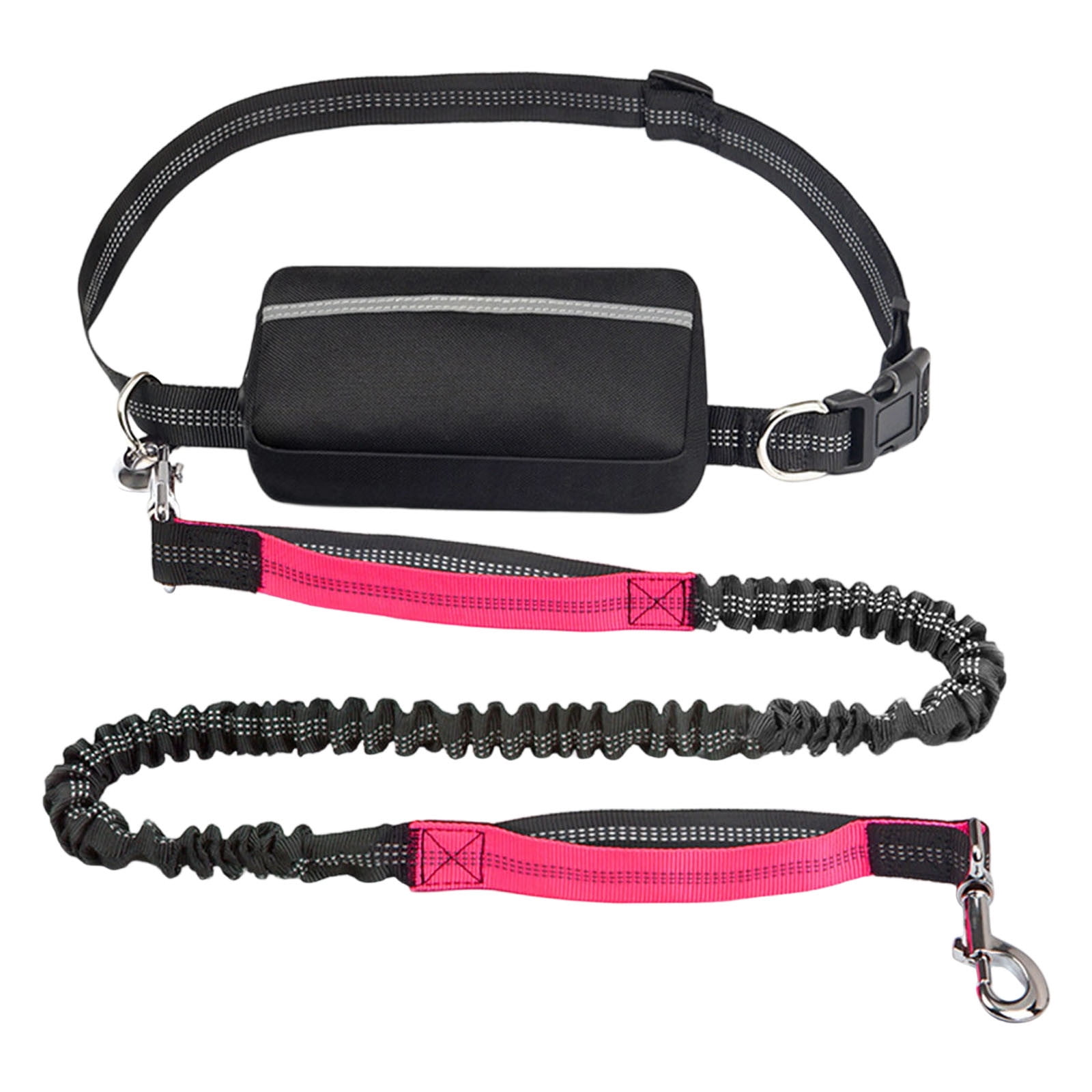 JilgTeok 5 Packs Hands Free Dog Leash with Zipper Pouch for Walking, Jogging and Running Your Dog Storage Bags for Dogs Owner