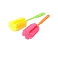 thumbnail image 1 of JilgTeok 5 Packs Kitchen Sponge Brush for Cleaning Wine Glasses Coffee Cups Bottles Dishwashing Scrubber with Soft Sponge Head, 1 of 4