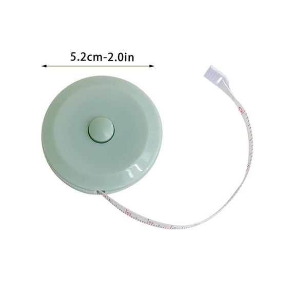 JilgTeok 5 Packs Portable Mini Tape Measure for Body Measurements - Waist Chest Legs Ruler Soft Retractable Sewing Tailor Cloth Student Meter Stick Small Convenient